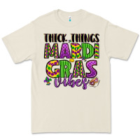 Thick Things Mardi Gras Vibes Premium Tee | Teevron