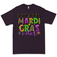Plum thick things mardi gras vibes Premium Tee - LillyAllenDesigns