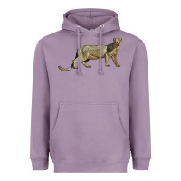 Lavender Jaguarundi Heavyweight Hoodie - LillyAllenDesigns