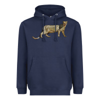 Navy Jaguarundi Heavyweight Hoodie - LillyAllenDesigns