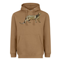 Toasted Coconut Jaguarundi Heavyweight Hoodie - LillyAllenDesigns