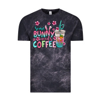 Cloud Black some bunny needs coffee easter Vintage Tee - Jasminsmagicworld