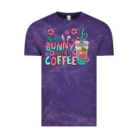 Cloud Purple some bunny needs coffee easter Vintage Tee - Jasminsmagicworld