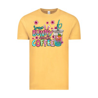 Vintage Mustard some bunny needs coffee easter Vintage Tee - Jasminsmagicworld