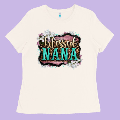 Blessed Nana Ladies Tee Designed By Lillyallendesigns