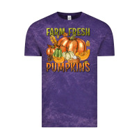 Cloud Purple Farm Fresh Pumpkins Vintage Tee - texasbilliewilder
