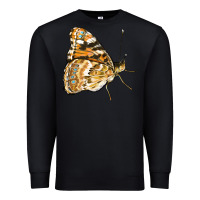 Black Painted Lady Butterfly Premium Sweatshirt - LillyAllenDesigns