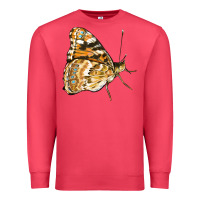 Cardinal Painted Lady Butterfly Premium Sweatshirt - LillyAllenDesigns