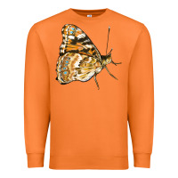 Carrot Painted Lady Butterfly Premium Sweatshirt - LillyAllenDesigns