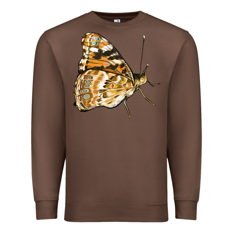 Painted Lady Butterfly Premium Sweatshirt by LillyAllenDesigns | Teevron
