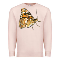 Pale Pink Painted Lady Butterfly Premium Sweatshirt - LillyAllenDesigns