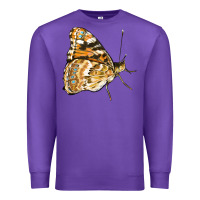 Purple Painted Lady Butterfly Premium Sweatshirt - LillyAllenDesigns