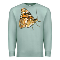 Seafoam Painted Lady Butterfly Premium Sweatshirt - LillyAllenDesigns