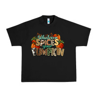 Black Whatever spices your pumpkin Fall Urban Heavy Tee - NancyCooperArtShop