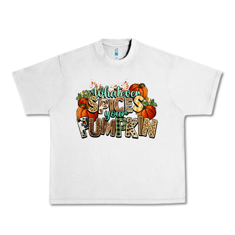 Whatever Spices Your Pumpkin Fall Urban Heavy Tee by NancyCooperArtShop | Teevron