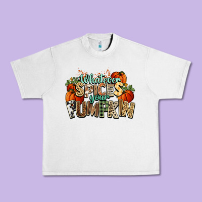 Whatever Spices Your Pumpkin Fall Urban Heavy Tee Designed By Nancycooperartshop