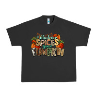 Pigment Black Whatever spices your pumpkin Fall Urban Heavy Tee - NancyCooperArtShop