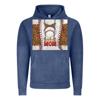 Vintage Denim baseball mom with leopard tumbler tbs Vintage Hoodie - TumblerDesignByShophia