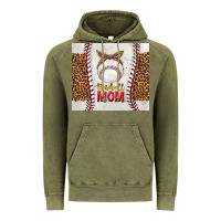 Vintage Olive baseball mom with leopard tumbler tbs Vintage Hoodie - TumblerDesignByShophia