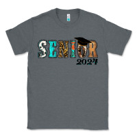 Charcoal Heather western senior 2024 Classic Tee - RanaPortraitStore