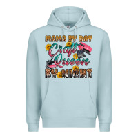 Blue Mist mama by day craft queen by night Premium Hoodie - RanaPortraitStore