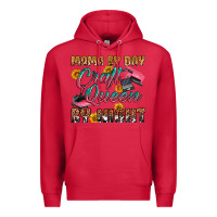 Cardinal mama by day craft queen by night Premium Hoodie - RanaPortraitStore
