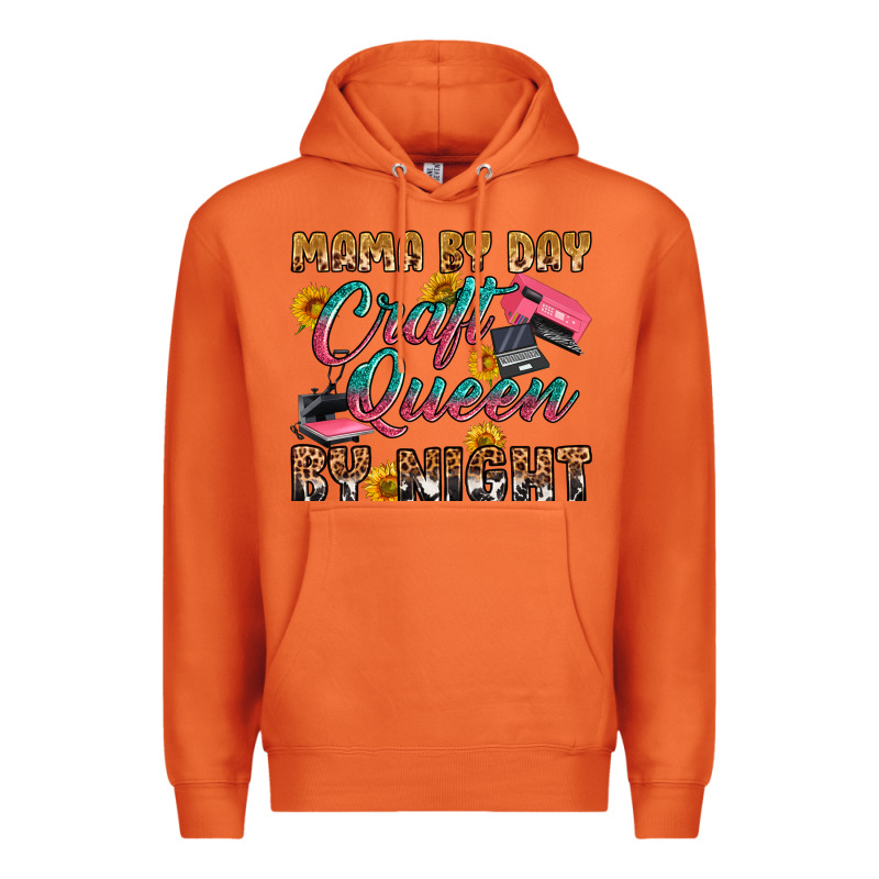 Mama By Day Craft Queen By Night Premium Hoodie by RanaPortraitStore | Teevron
