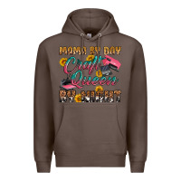 Coffee mama by day craft queen by night Premium Hoodie - RanaPortraitStore