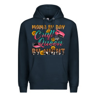 Navy mama by day craft queen by night Premium Hoodie - RanaPortraitStore