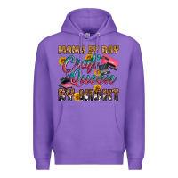 Purple mama by day craft queen by night Premium Hoodie - RanaPortraitStore