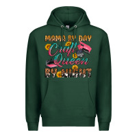Sports Green mama by day craft queen by night Premium Hoodie - RanaPortraitStore