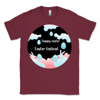 Burgundy Happy Easter Classic Tee - Bettercallsaul
