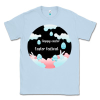 Dusty Blue Happy Easter Classic Tee - Bettercallsaul