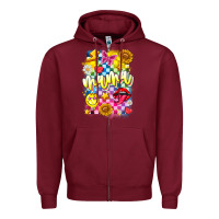 Burgundy Mama Zipper Hoodie - CowhideDigitalArt