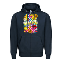 Navy Mama Zipper Hoodie - CowhideDigitalArt