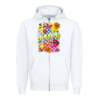 White Mama Zipper Hoodie - CowhideDigitalArt