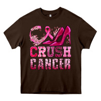 Chocolate Brown crush cancer high heels bbs Heavy Core Tee - BundleAndBundleShop