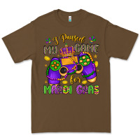 Cacao i paused my game for mardi gras Premium Tee - LillyAllenDesigns