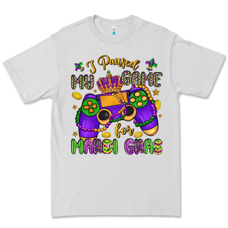 I Paused My Game For Mardi Gras Premium Tee by LillyAllenDesigns | Teevron