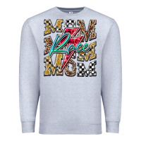 Heather Grey Mom Race Premium Sweatshirt - RacoonDesign