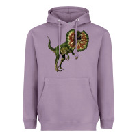 Lavender Dilophosaurus Heavyweight Hoodie - LillyAllenDesigns
