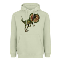 Matcha Dilophosaurus Heavyweight Hoodie - LillyAllenDesigns