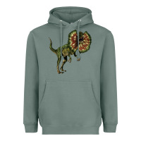 Sage Dilophosaurus Heavyweight Hoodie - LillyAllenDesigns