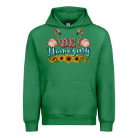 Emerald be flamezing flamingo Urban Hoodie - BarkalooDesign