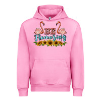 Fuchsia Pink be flamezing flamingo Urban Hoodie - BarkalooDesign