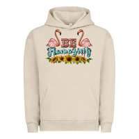 Pigment French Oak be flamezing flamingo Urban Hoodie - BarkalooDesign