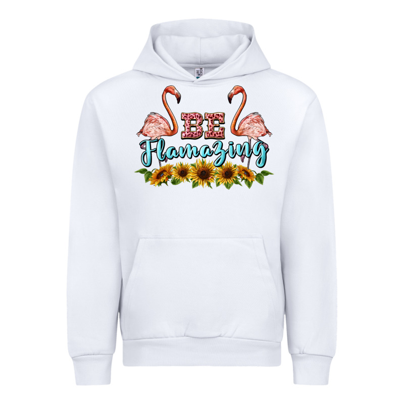 Be Flamezing Flamingo Urban Hoodie by BarkalooDesign | Teevron