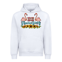 White be flamezing flamingo Urban Hoodie - BarkalooDesign