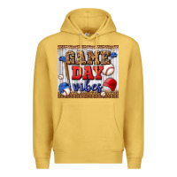 Antique Gold game day vibes tumbler Premium Hoodie - BundleAndBundleShop
