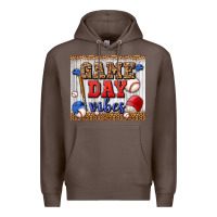 Coffee game day vibes tumbler Premium Hoodie - BundleAndBundleShop